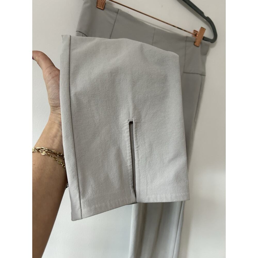 Athleta Wander Ankle Pants Front Slit Gray Size 8 Womens Stretch - Picture 3 of 12